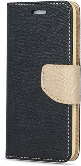 Fancy Brieftasche Synthetisches Leder Black / Gold (Galaxy S21 FE 5G)