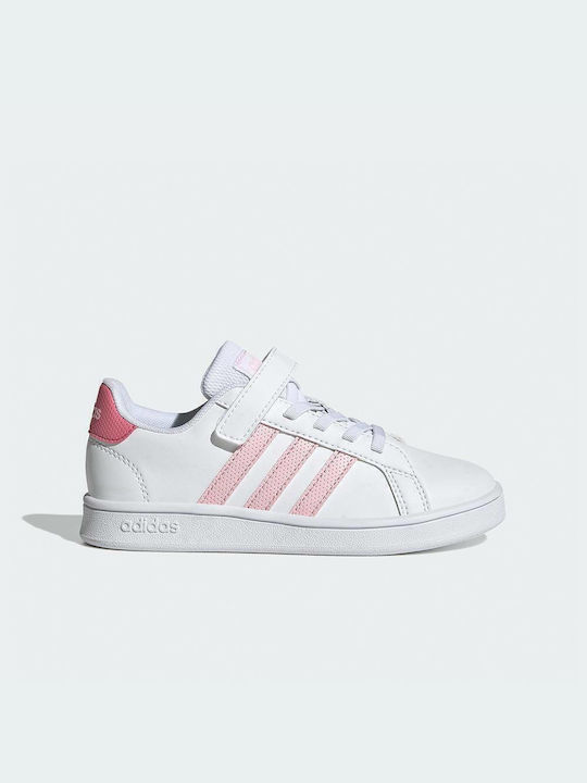 Adidas Παιδικά Sneakers Grand Cour για Κορίτσι Λευκά