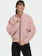 Adidas Κοντό Γυναικείο Bomber Jacket Ροζ