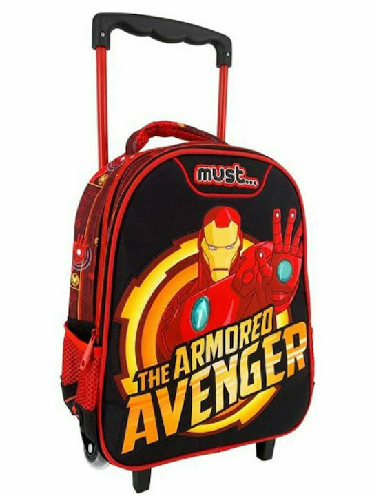 Must Iron Man School Bag Trolley Kindergarten Multicolored