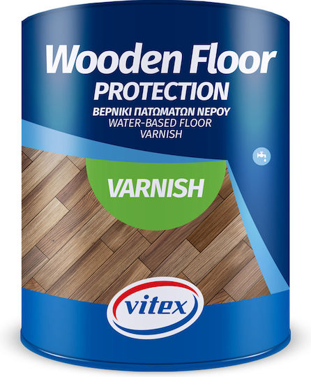 Vitex Wooden Floor Protection Βερνίκι Επιφάνειας Πολυουρεθάνης Νερού Άχρωμο Σατινέ 1lt