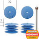 Proxxon 28293 Δίσκοι Γυαλίσματος Εύκαμπτοι 22x3mm με Άξονα 10τμχ