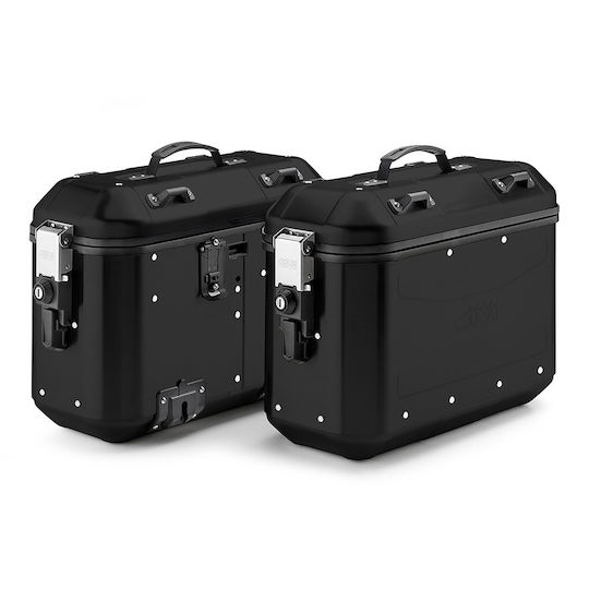 Givi DLMK36BPACK2 Monokey Σετ Πλαϊνές Βαλίτσες Μοτοσυκλέτας Αλουμινίου 36lt σε Μαύρο Χρώμα