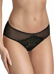 Ewana Slip με Δαντέλα Μαύρο