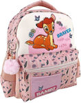 Διακάκης Bambi Σχολική Τσάντα Πλάτης Νηπιαγωγείου σε Ροζ χρώμα