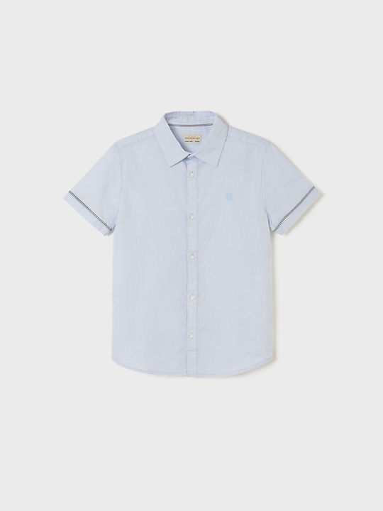 Mayoral Kids One Color Shirt Light Blue