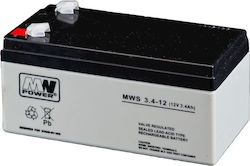 MW Power MWS 3.4-12 UPS-Batterie 12V 3.4Ah