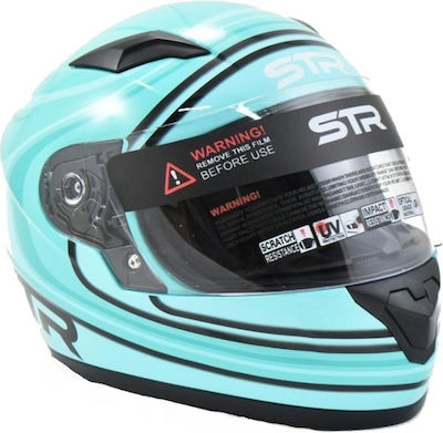 STR J1-Joy Blue Motorradhelm Volles Gesicht 693-30-2600000