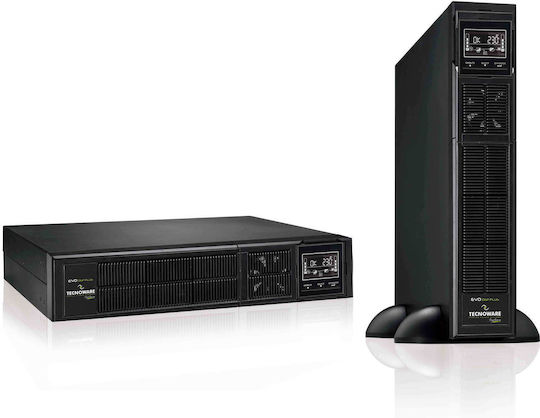 Tecnoware Evo DSP Plus 1200 UPS On-Line 1200VA 1080W με 8 IEC Πρίζες