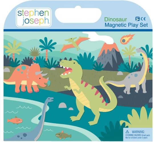 Stephen Joseph Μαγνητικό Παιχνίδι Κατασκευών Dino για Παιδιά 3+ Ετών SJ110859A