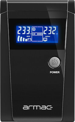 Armac O/650F/LCD UPS Line-Interactive 650VA with 2 Schuko Power Plugs