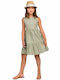 Children's Dress Sleeveless Khaki