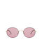 Trani Sunglasses with Cherry Purple Metal Frame and Burgundy Lens 01-9065-11