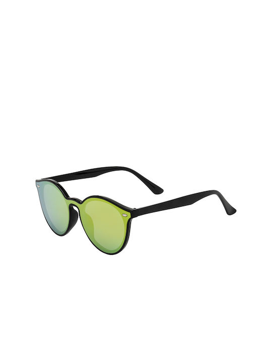 Trentino Sunglasses with Yellow Plastic Frame a...