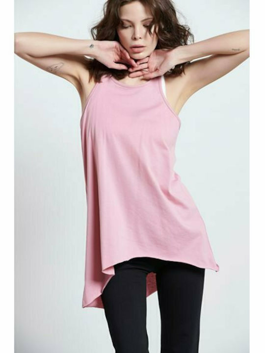BodyTalk Αμάνικη Γυναικεία Αθλητική Μπλούζα Ροζ