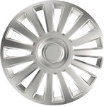 Versaco Car Hubcap Set Luxury 14" 4pcs Silver VR