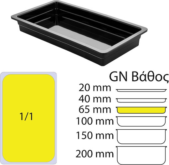 Ready Σκεύος Gastronorm Μελαμίνης GN1/1 με Βάθος 65mm