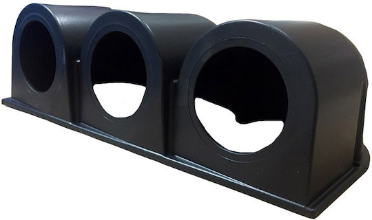 Auto Gauge Βάση Οργάνων Αυτοκινήτου Τριπλή 52mm για τοποθέτηση στο Ταμπλό