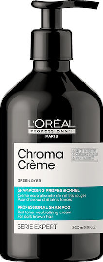 L'Oréal Professionnel Chroma Creme Green Dyes Σαμπουάν Διατήρησης Χρώματος για Βαμμένα Μαλλιά 500ml