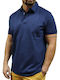 Polo Short Sleeve Navy Blue Blouse