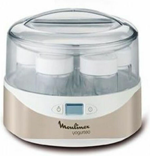 Moulinex Yogurt Maker with Jars and Digital Display 1.12lt Beige 13W