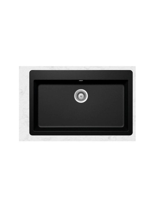 Schock Cristadur Mono 110-15090-1402 Drop-In Küchenspüle aus künstlichem Granit BxT53cm Puro