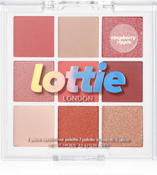 Lottie London Palette Mix Παλέτα Σκιών Ματιών Raspberry Ripple 7.2gr