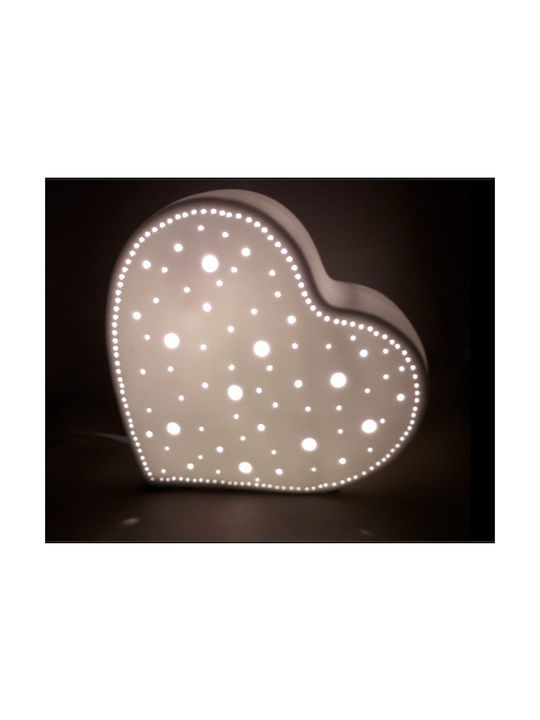 Kids Decorative Lamp Καρδιά Pink