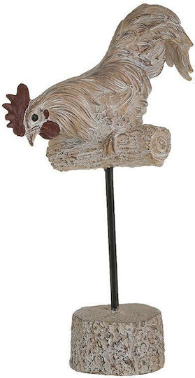 Inart Osterhuhn Beton Creme 16x27cm