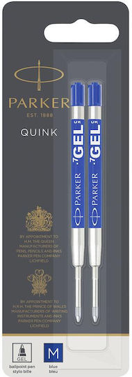 Parker Quink Ανταλλακτικό Μελάνι για Στυλό Medium Μπλε
