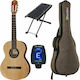 Alhambra Κλασική Κιθάρα 4/4 1C HT EZ Gigbag Bundle Natural Gloss