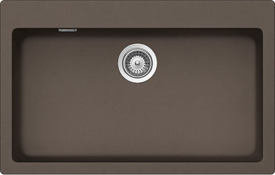 Schock Cristalite Manhattan 110-30080-1551 Drop-In Sink Synthetic Granite W79xD50cm Mocha