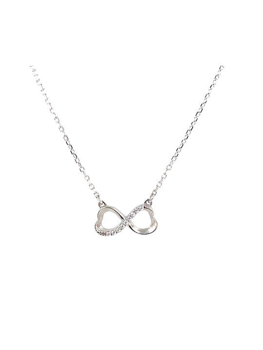 Heart necklace made of 925° silver plated