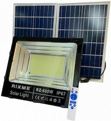 Rixme Στεγανός Ηλιακός Προβολέας LED 800W με Αισθητήρα Κίνησης και Τηλεχειριστήριο IP67