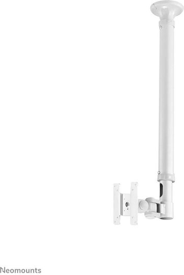 Newstar FPMA-C100WHITE Suport TV Plafon cu braț până la 30" și 12kg