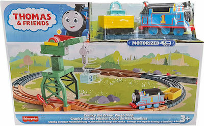 Fisher Price Thomas & Friends Cranky the Crane Set cu Trenuleț pentru 3++ Ani