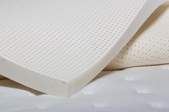 Idilka Mattress Topper Latex Double Latex Infused with Aloe & Removable Cover 150x190x4cm