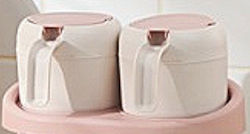 Lalos Plastic Gravy Boat Pink 2pcs