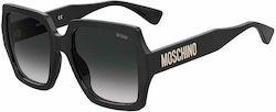 Moschino Sonnenbrillen mit Schwarz Rahmen und Schwarz Verlaufsfarbe Linse MOS127/S 807/9O