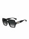 Moschino Women's Sunglasses with Black Plastic Frame and Black Gradient Lens MOS127/S 807/9O