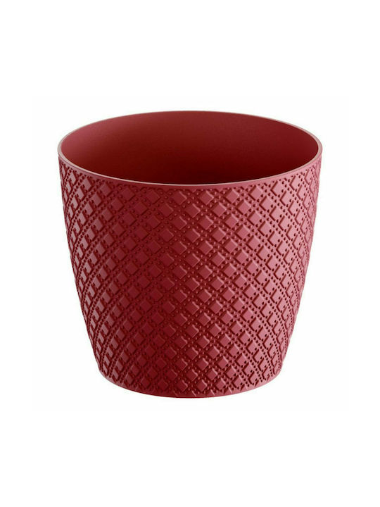 Marhome Orient Flower Pot 25.8x22.9cm in Red Color 11-23-260-3 09-DOR260-207C