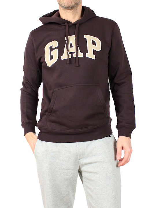 GAP Sweatshirt mit Kapuze Braun