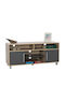 TV Stand Danna Sonoma - Grey L120xD40xH55cm