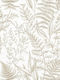 Wallpaper Flora Vinyl Beige L1005xW53cm Washable