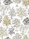 Wallpaper Flora Vinyl Yellow L1005xW53cm Washable