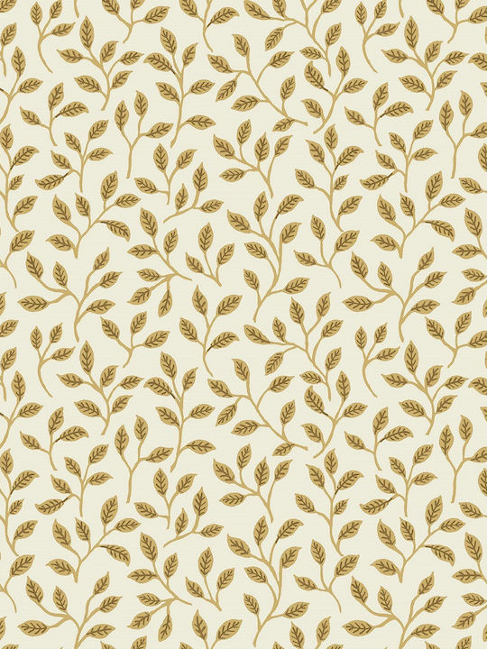 Wallpaper Flora Vinyl Beige L1005xW53cm Washable