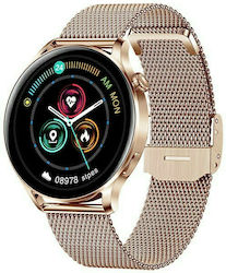 3Guys 3GW4643 45mm Smartwatch με Παλμογράφο (Ροζ Χρυσό)