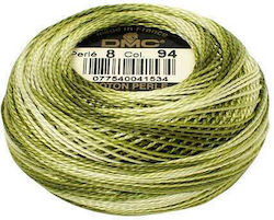 DMC Ață Broderie Cotton Perle No8 Bumbac VERDE 87m