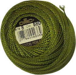 DMC Ață Broderie Cotton Perle No8 Bumbac VERDE 87m