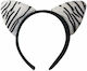 Carnival Headband White made of Plastic